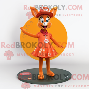 Orange hjorte maskot...