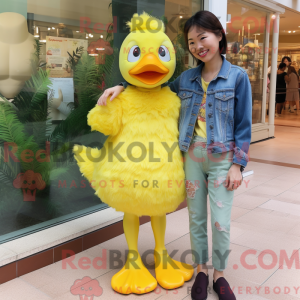 Lemon Yellow Gosling mascot...