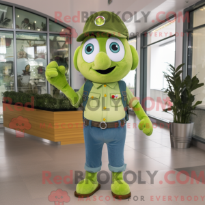 Olive Candy mascot costume...