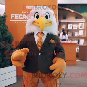 Peach Bald Eagle mascot...