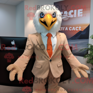 Peach Bald Eagle mascotte...