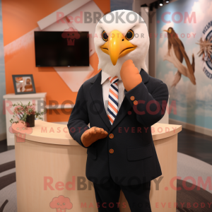 Peach Bald Eagle mascot...
