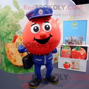 Navy Tomato maskot kostume...