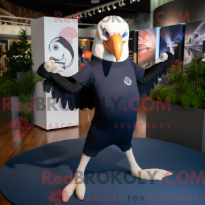 Navy Vulture mascot costume...