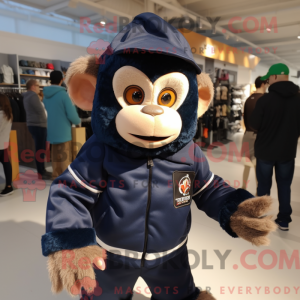 Postava maskota Navy Monkey...