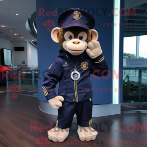 Postava maskota Navy Monkey...