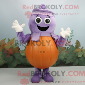 Lavendel græskar maskot...