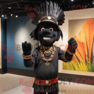 Black Chief mascot costume...