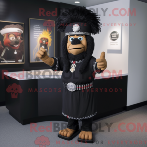 Black Chief mascot costume...