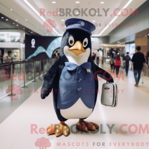 Navy Penguin maskot kostume...