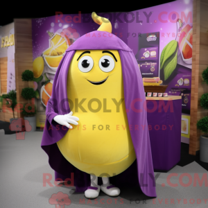 Purple Lemon mascot costume...