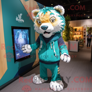 Teal Saber-Toothed Tiger...