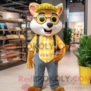 Yellow Weasel mascot...