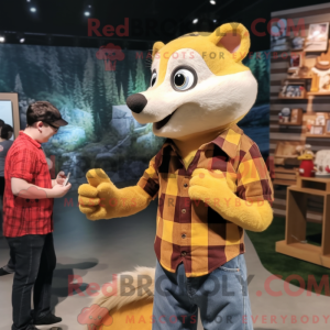 Yellow Weasel mascot...