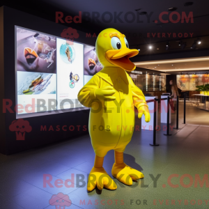 Gele Ganzen mascottekostuum...