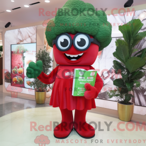 Red Broccoli mascot costume...