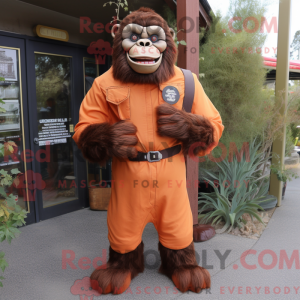 Rust Gorilla mascot costume...