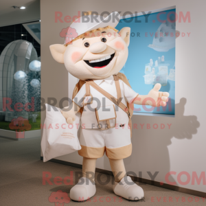 Cream Tooth Fairy maskot...