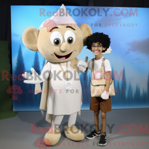 Cream Tooth Fairy maskot...