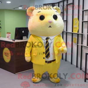 Lemon Yellow Hamster mascot...