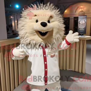 Cream Porcupine mascot...