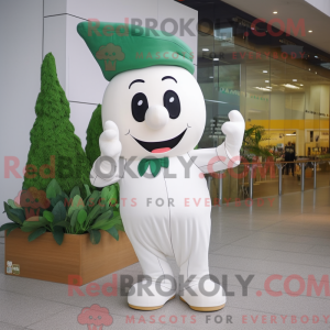 White Spinach mascot...