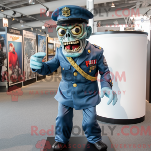 Navy Zombie maskot kostume...