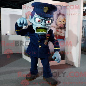 Navy Zombie mascot costume...