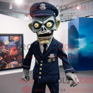 Marine Zombie Maskottchen...