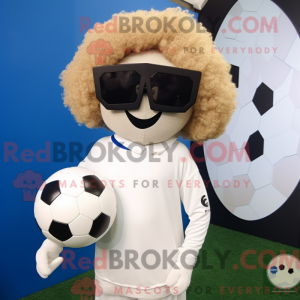 Crème voetbal mascotte...