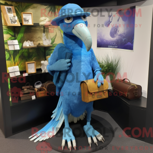 Blue Archeopteryx mascot...