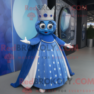 Blue Queen-maskotdraktfigur...