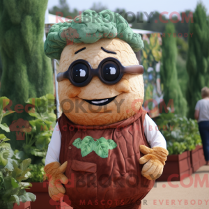 Rust Cabbage mascot costume...