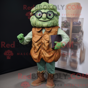 Rust Cabbage mascot costume...