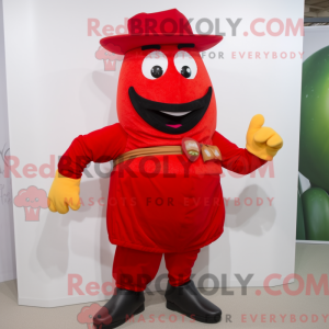 Red Pepper mascot costume...