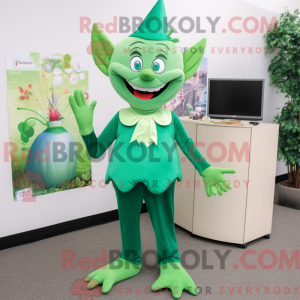 Green Tooth Fairy mascot...