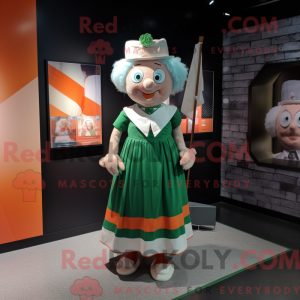 Irish Flag mascot costume...