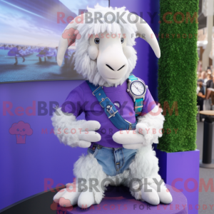 Lilla Angora Goat maskot...