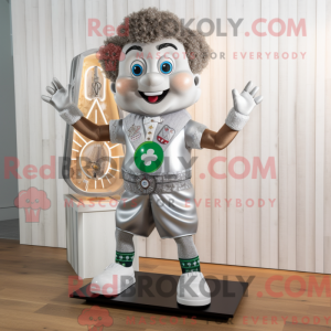 Silver Irish Dancer mascot...