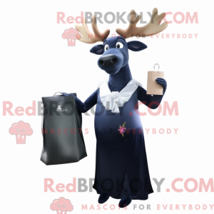 Navy Elk mascot costume...