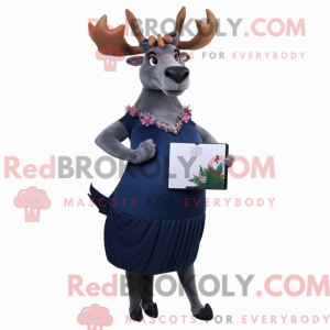 Maskotdraktfigur Navy Elk...