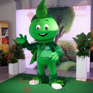 Skovgrøn spinat maskot...