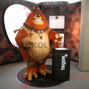 Rust Ogre mascot costume...