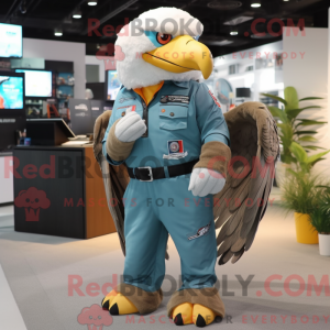 Gray Bald Eagle mascot...