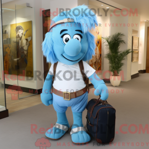 Postava maskota Sky Blue...