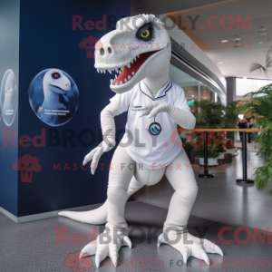 White Allosaurus mascot...