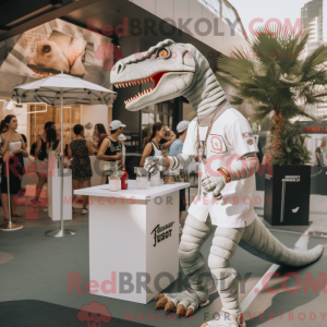 White Allosaurus mascot...