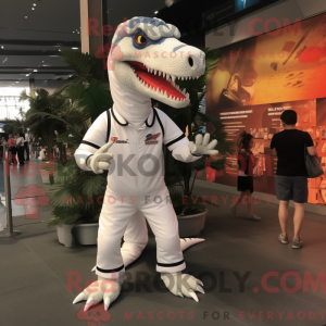 White Allosaurus mascot...