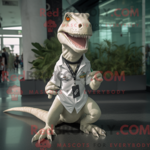 White Allosaurus mascot...