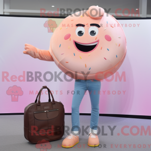 Peach Donut Maskottchen...
